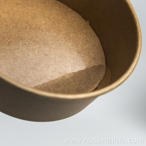 Take away Kraft paper salad bowl eco-friendly bowl